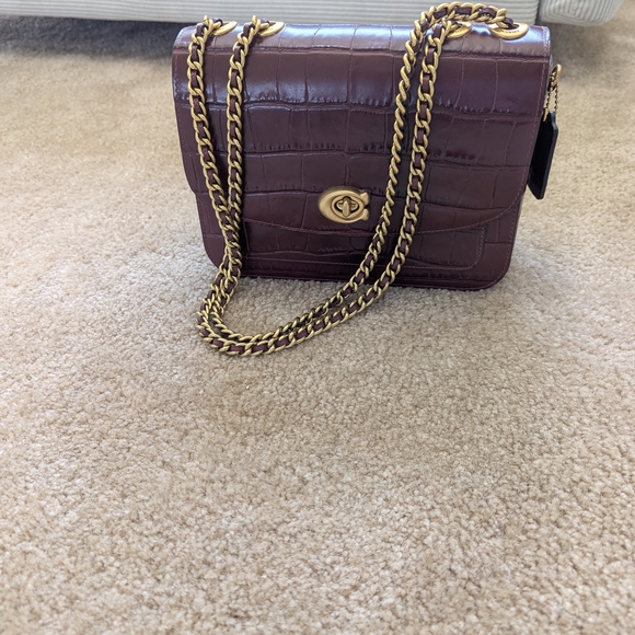 Coach Madison Shoulder Bag - Burgundy - Picture 5 of 10